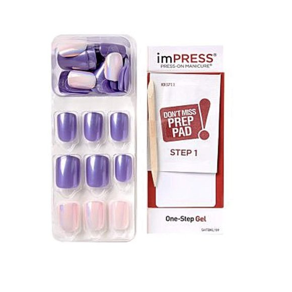 180. Kiss imPress Press-on Manicure Nails, model: Bright as a Feather - 60660 - Picture 3 of 3